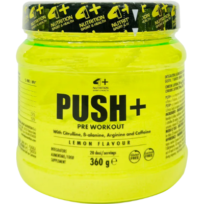 Push+ con beta-alanina arginina e caffeina