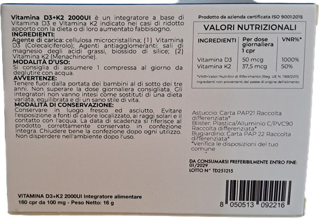 Vitamina D3 + K2